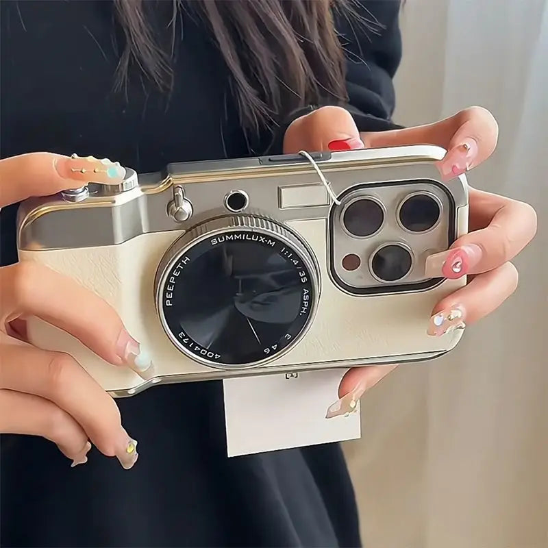 Vintage Style Bluetooth iPhone Camera Case