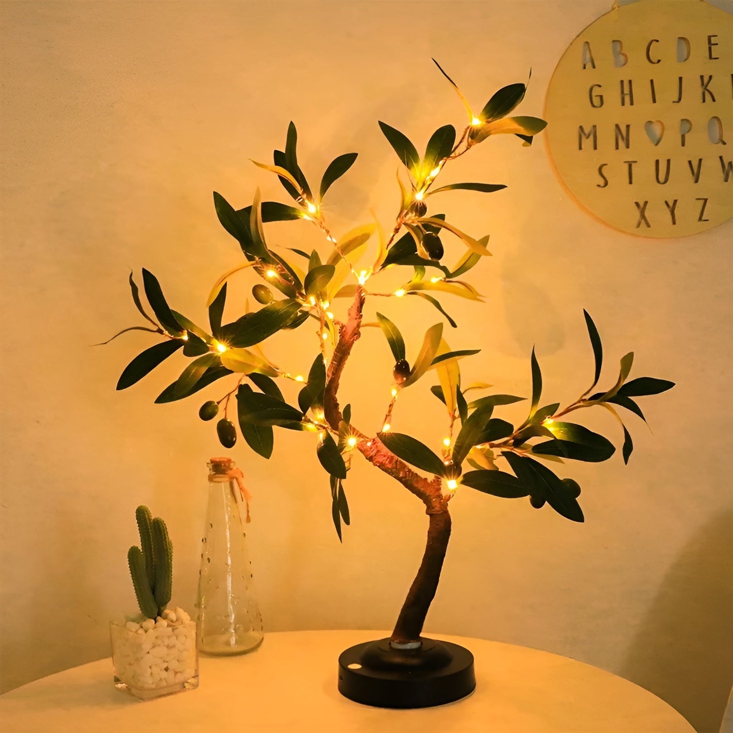 Enchanted Tree Table Lamp with Colorful LED Lights - Halri