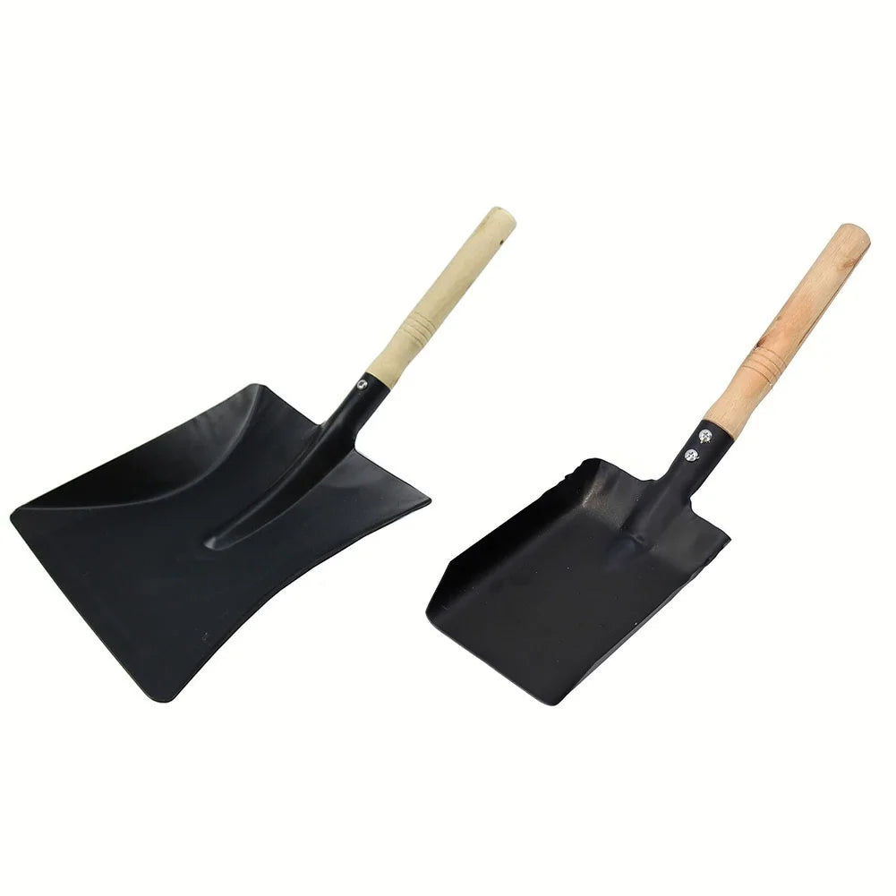 Heavy Duty Fire Pit Shovel with Wood Handle - Halri