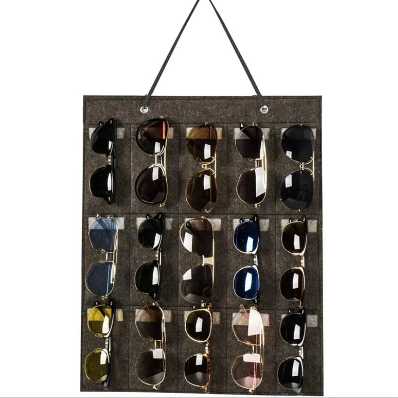 Compact Foldable Glasses Storage Rack