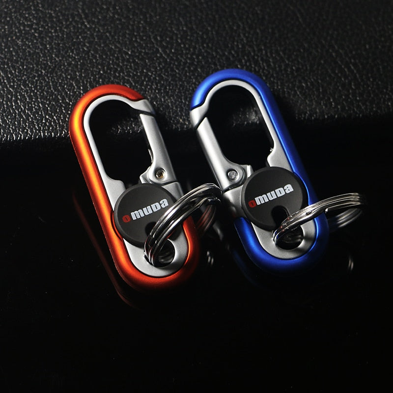 Strong Metal Dual Ring Key Holder Chain