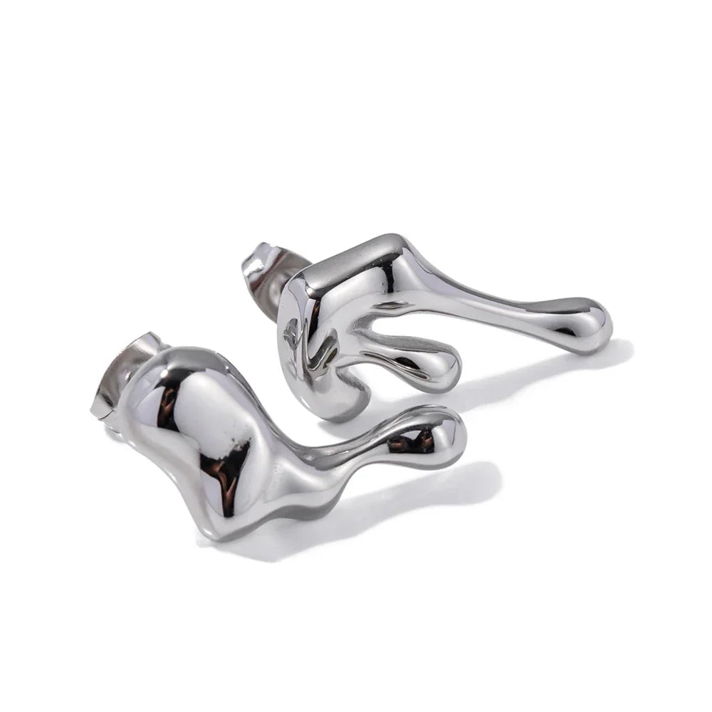 Delicate Drop Melt Earrings