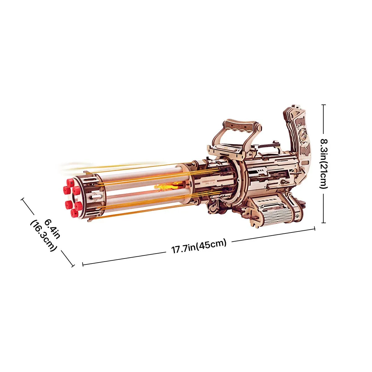 Fun 3D Wooden Toy Blaster Gun - Halri