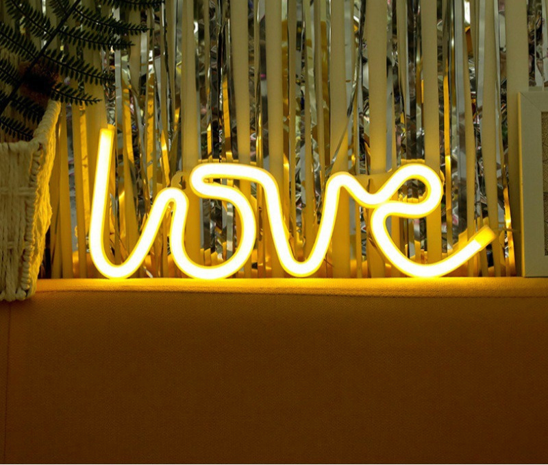 Romantic Neon Love Sign Lamp