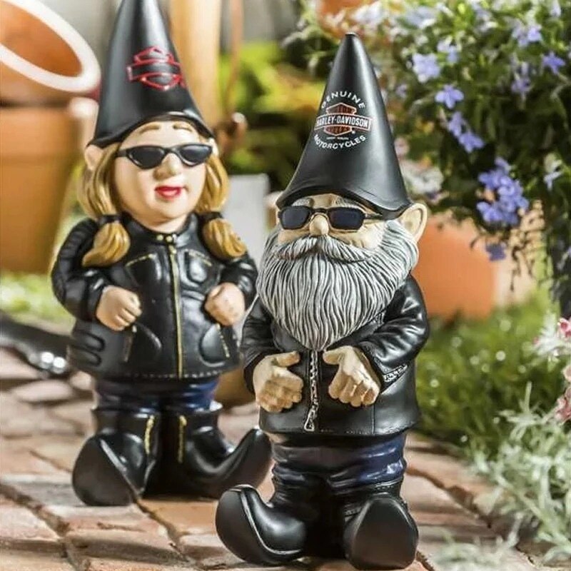 Lovely Train Gnome Yard Decoration