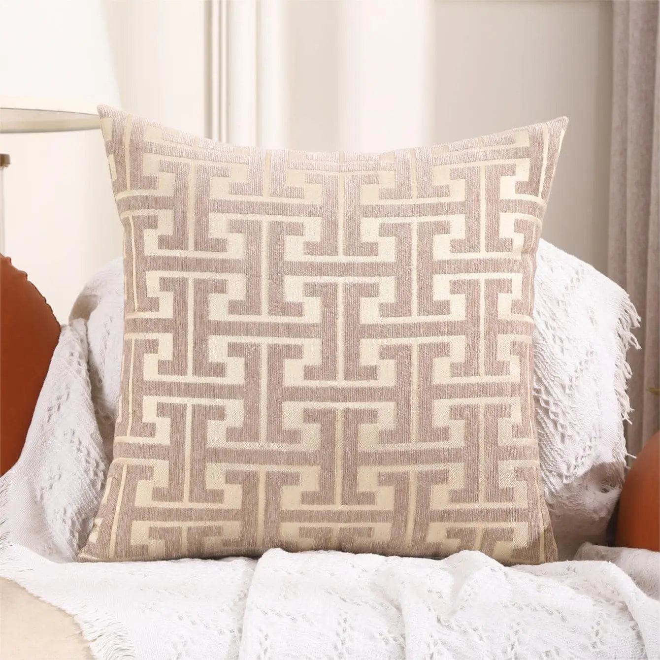 Cozy Striped Home Decor Pillow Cover