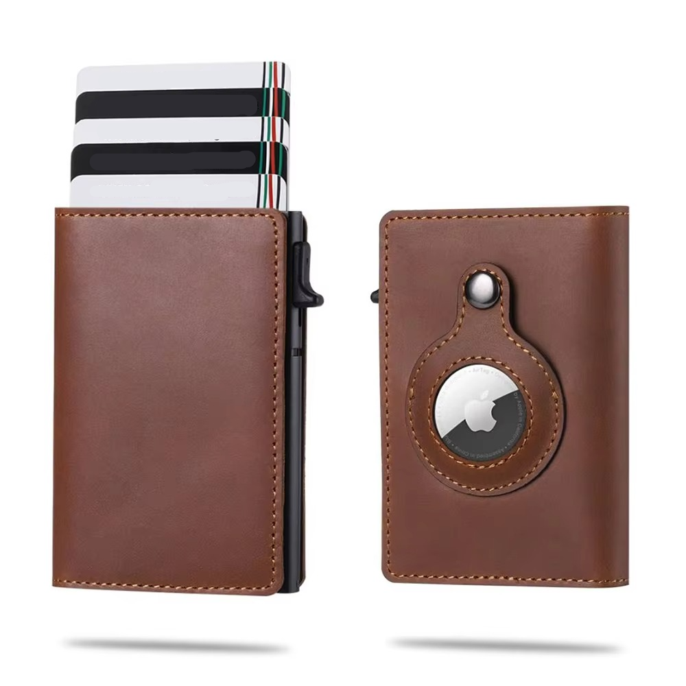 Slim Leather RFID Wallet with Fast Card Slot