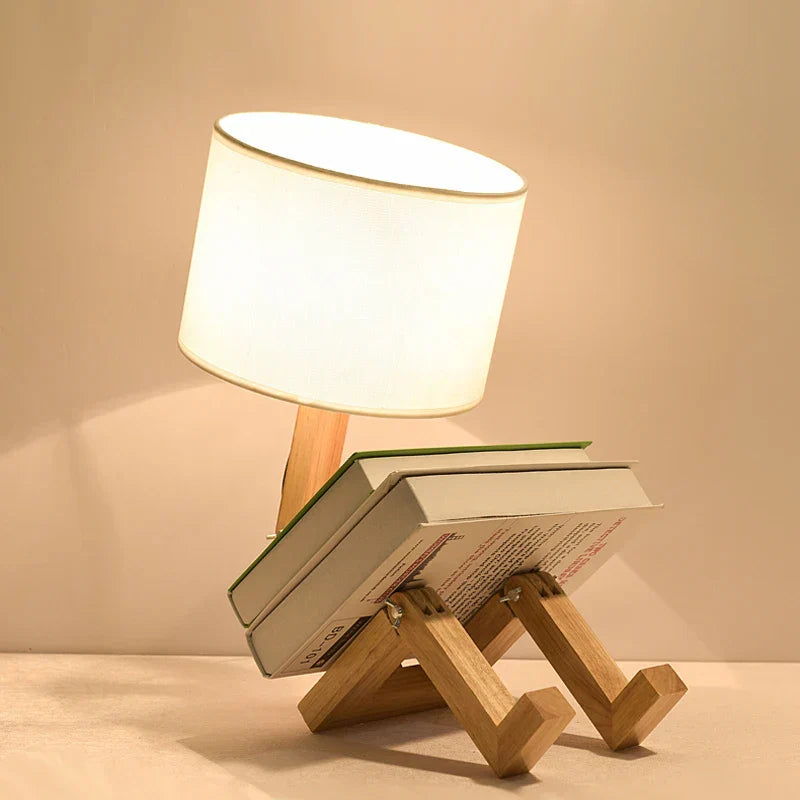 Fun Wooden Desk Lamp for Home Office