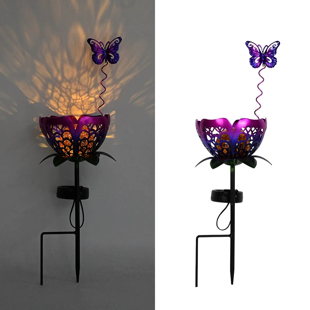 Bright Solar Yard Lamp, Elegant Glass Globe Lamp, Durable Outdoor Pathway Light