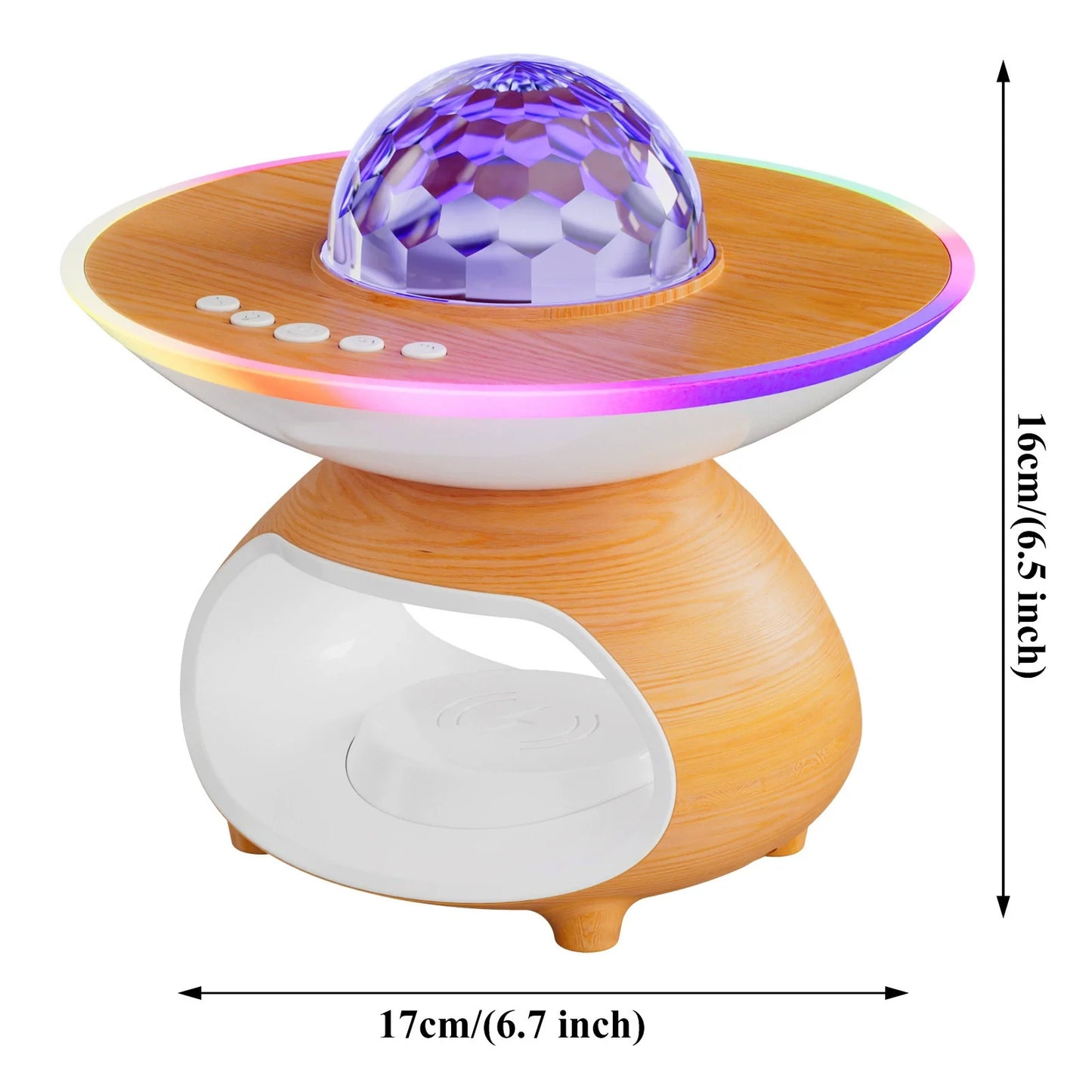 Colorful LED Wireless Charger Nightlight Table Lamp