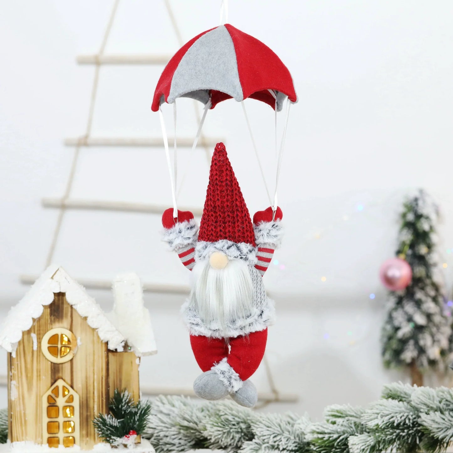 Fun Snowman Gnome Christmas Tree Ornament