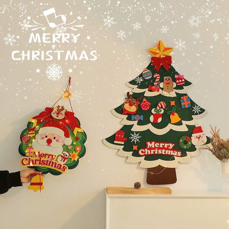 Easy Craft Felt Xmas Tree Decoration Kit