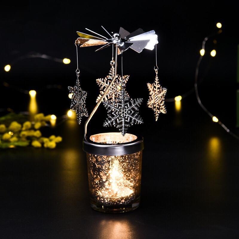 Rotating Metal Candle Displays