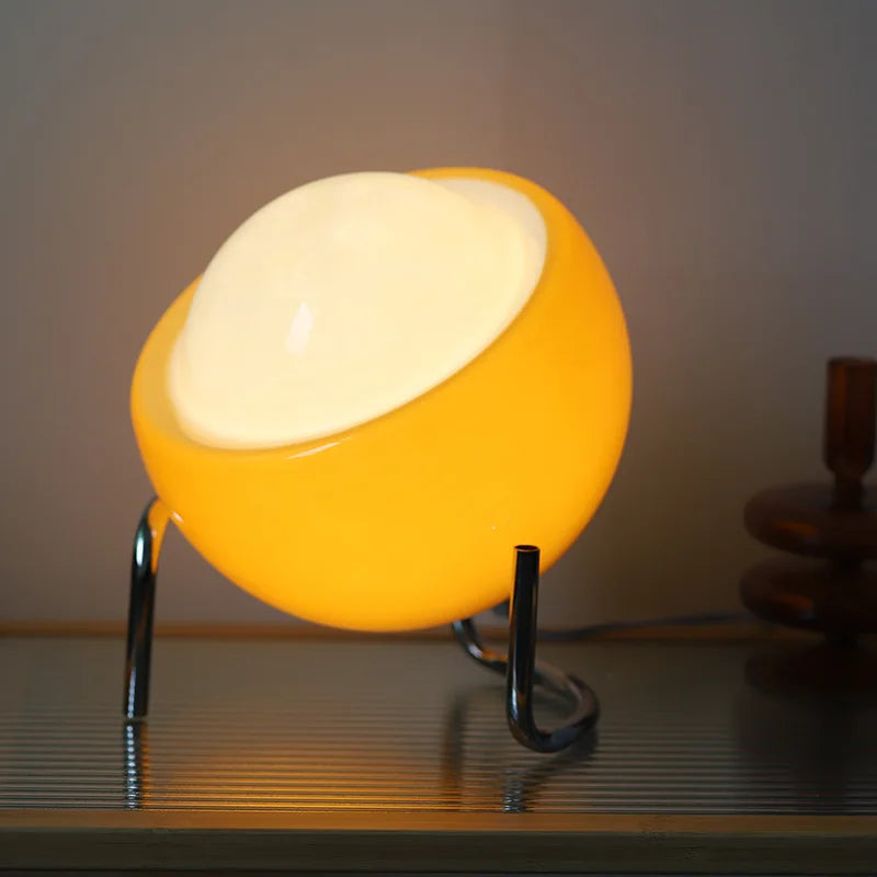 Classic Glass Table Lamp with LED Warm Light - Halri