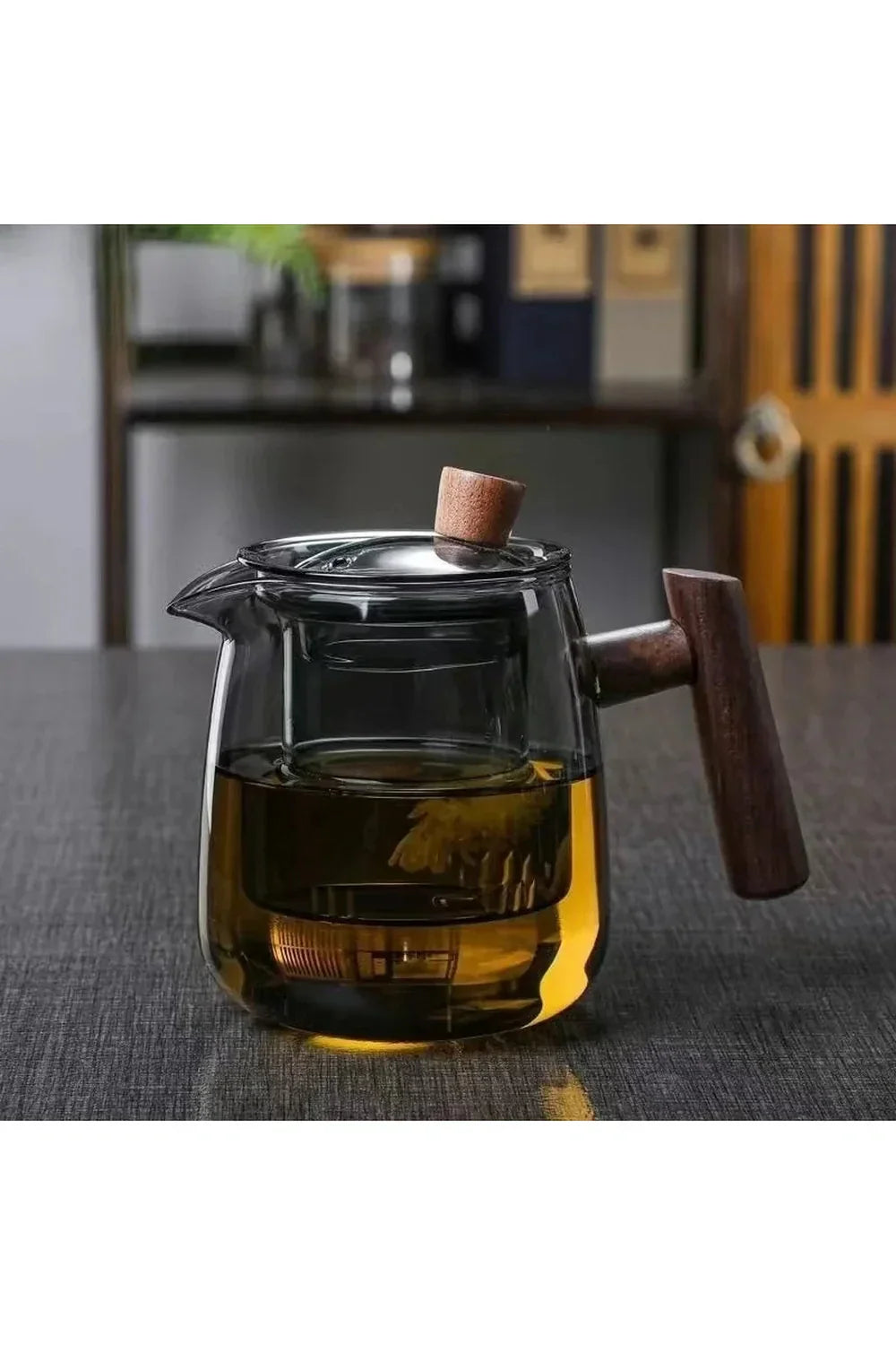 Elegant Wooden Glass Tea Infuser - Halri