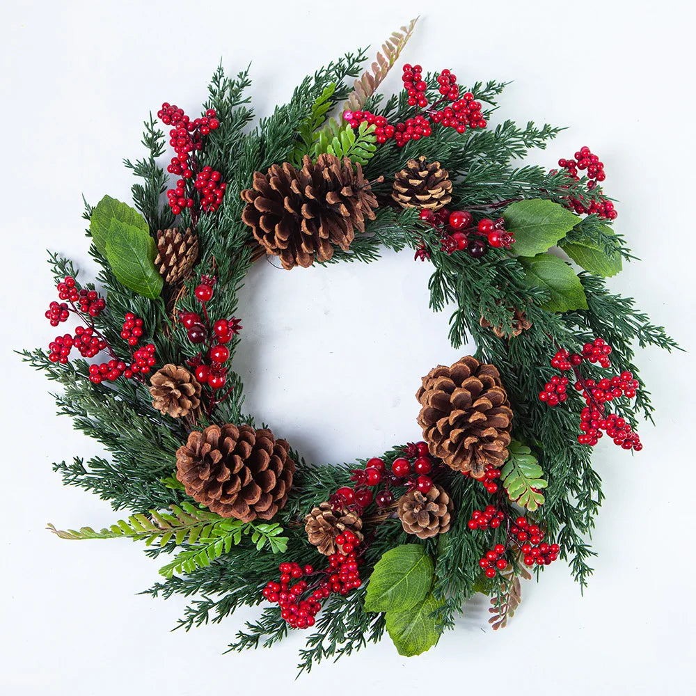 Fresh Holiday Red Berry Christmas Wreath
