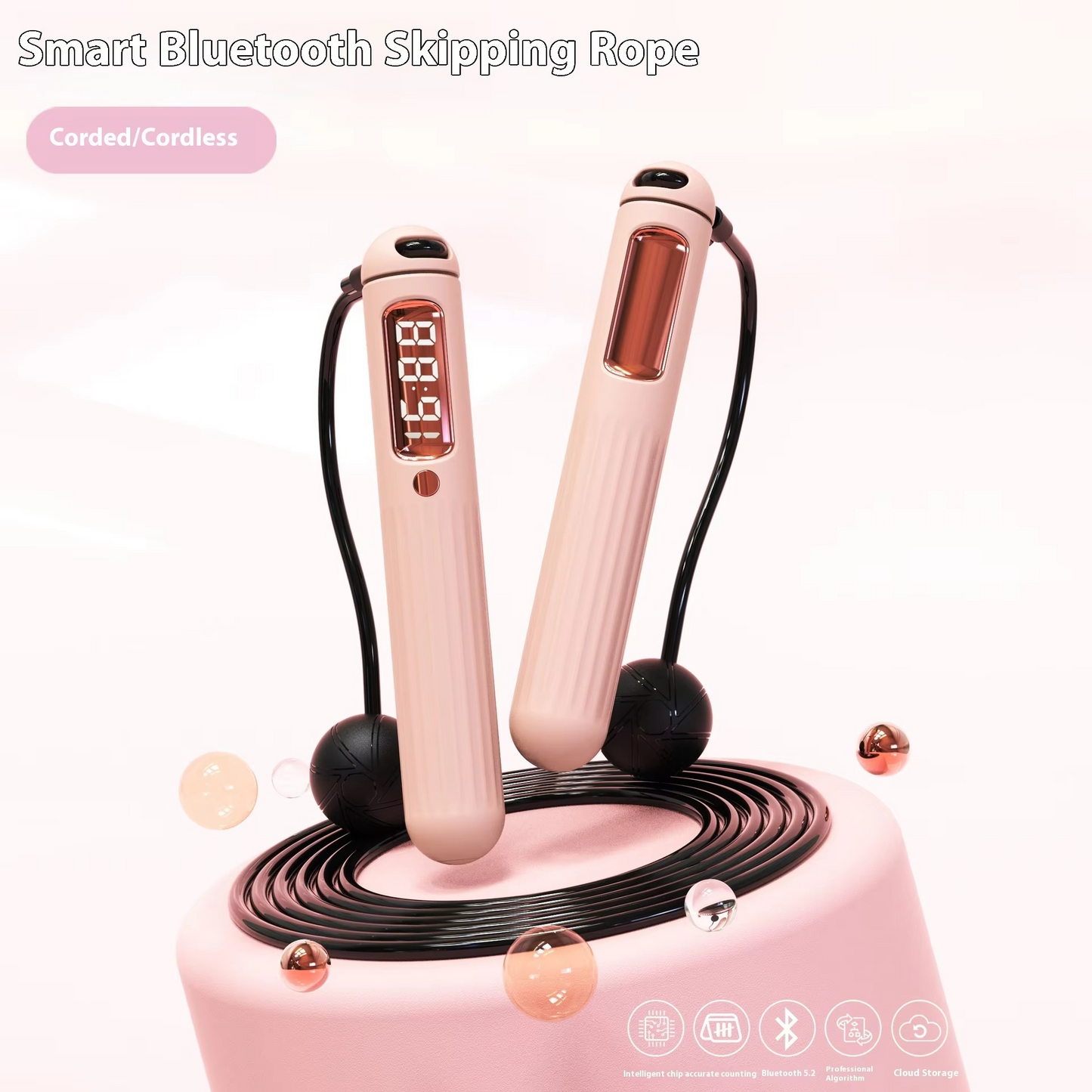 Wireless Digital Jump Rope with Fitness Tracker
