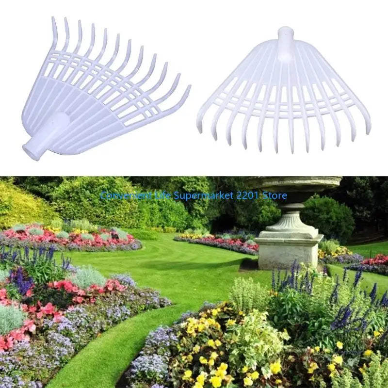 Compact Garden Leaf Rake with 12 Tines - Halri