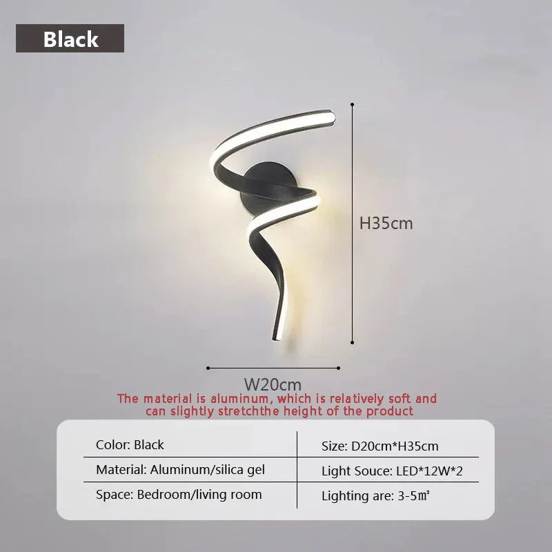Slim LED Wall Sconce Light for Bedroom and Hallway