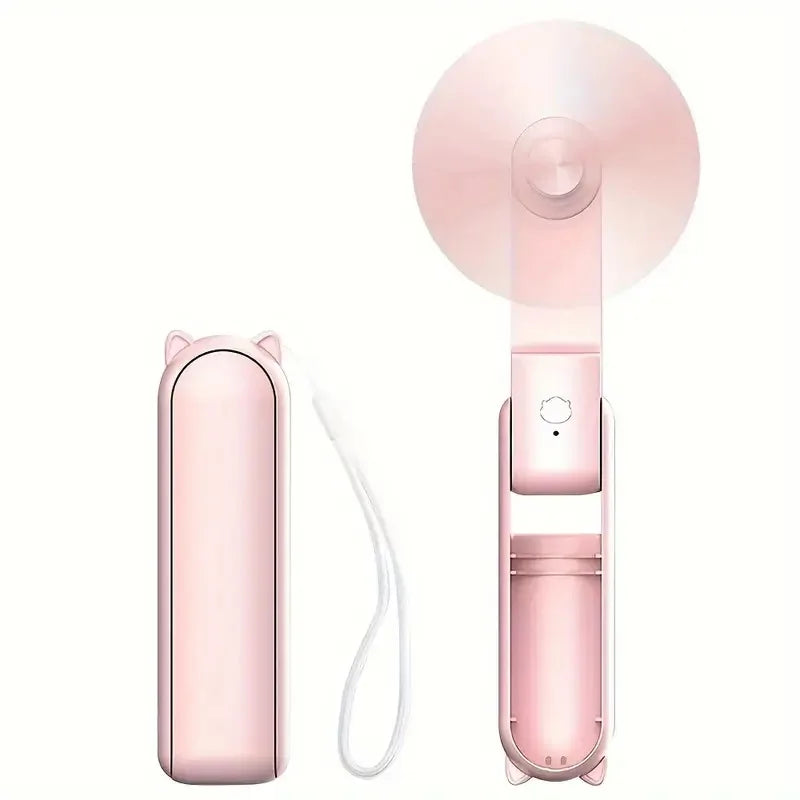 Portable Mini USB Fan with Power Bank Function