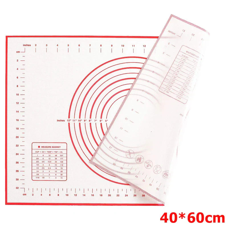 Easy Release Silicone Baking Mat with Measurements