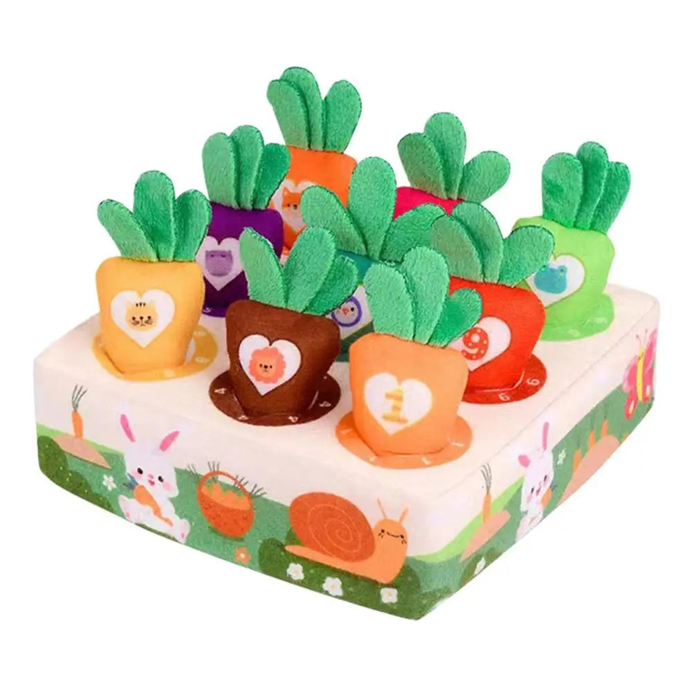 Colorful Plush Carrot Play Mat for Pets