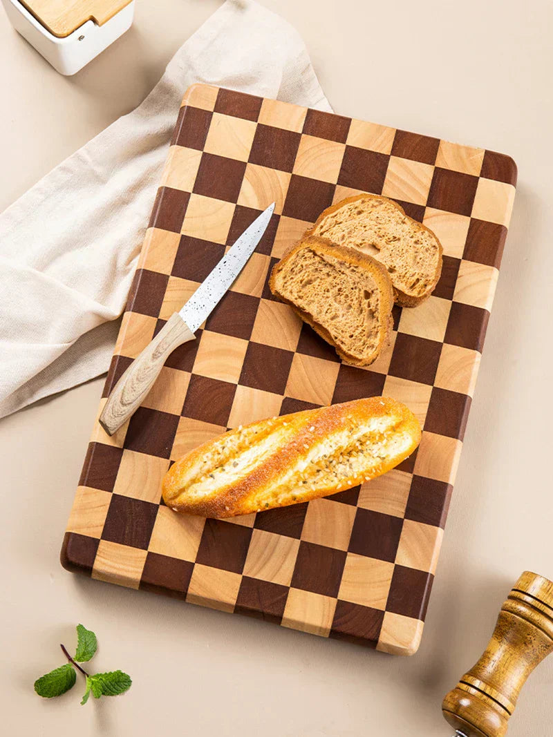 Premium Wooden Cutting Board with Non Slip Base