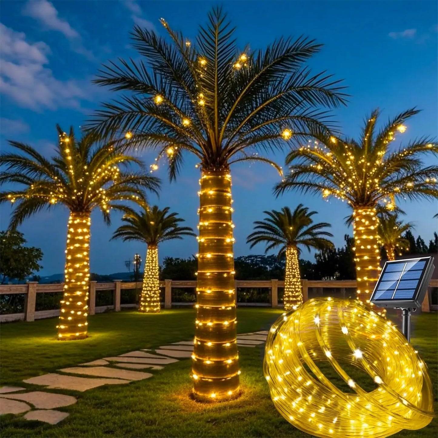Solar Powered Outdoor Fairy Lights 8 Modes