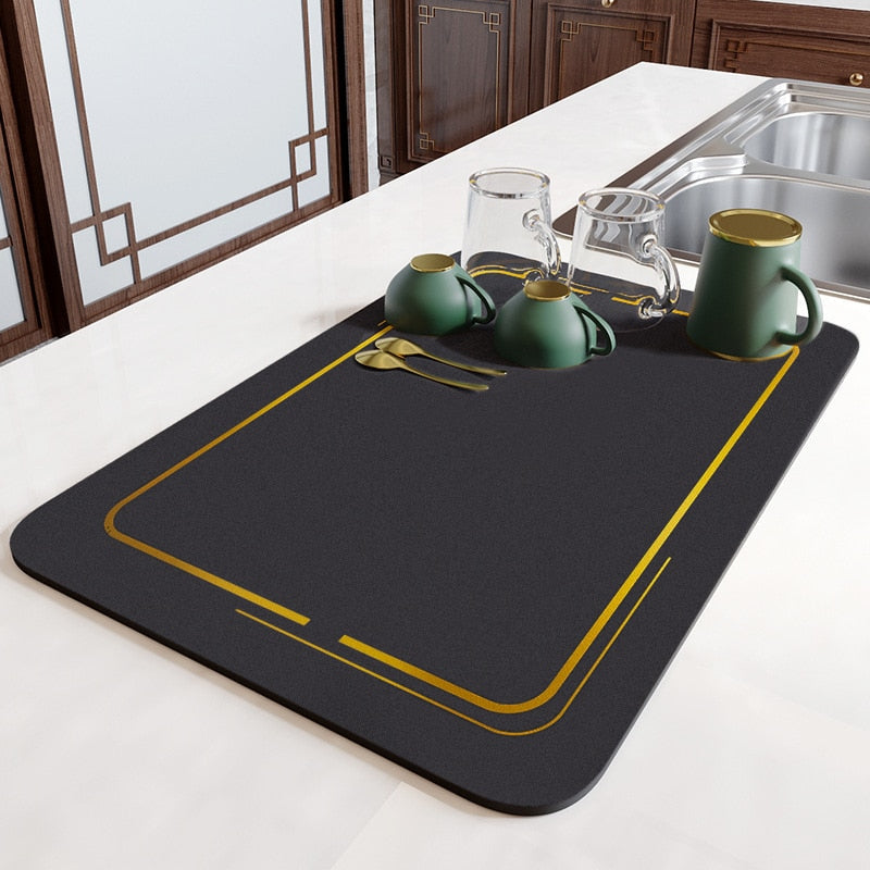 Extra Big Non Slip Kitchen Drying Mat