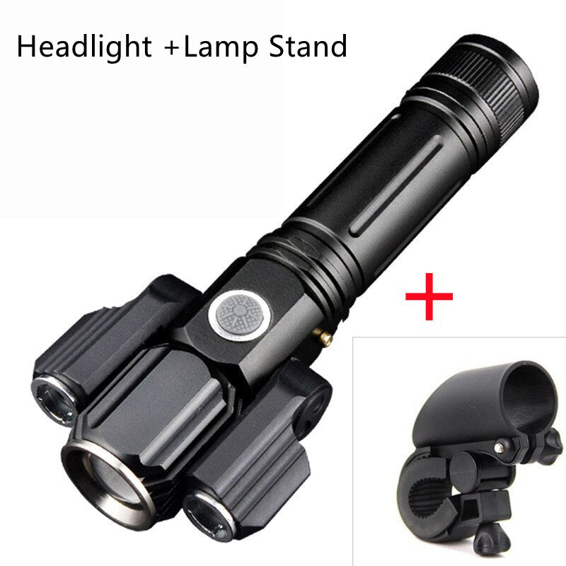 Bright 3 LED Rechargeable Flashlight Torch
