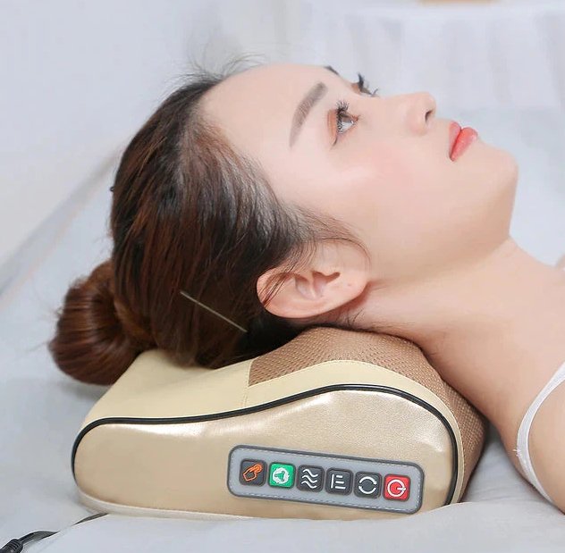 Contour Neck Massage Pillow - Fast Relaxation Therapy - Halri