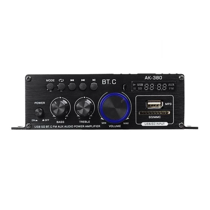 Compact 800W Bluetooth Home Audio Amplifier System