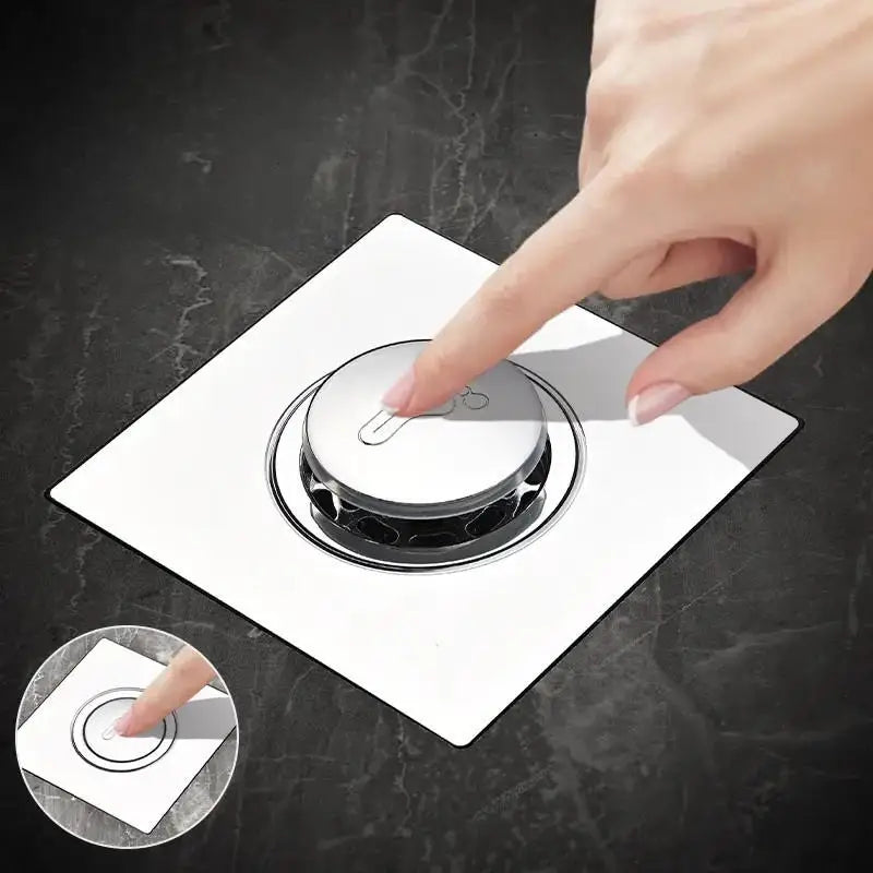 Odor-Free Pop Up Bathroom Drain Screen - Halri