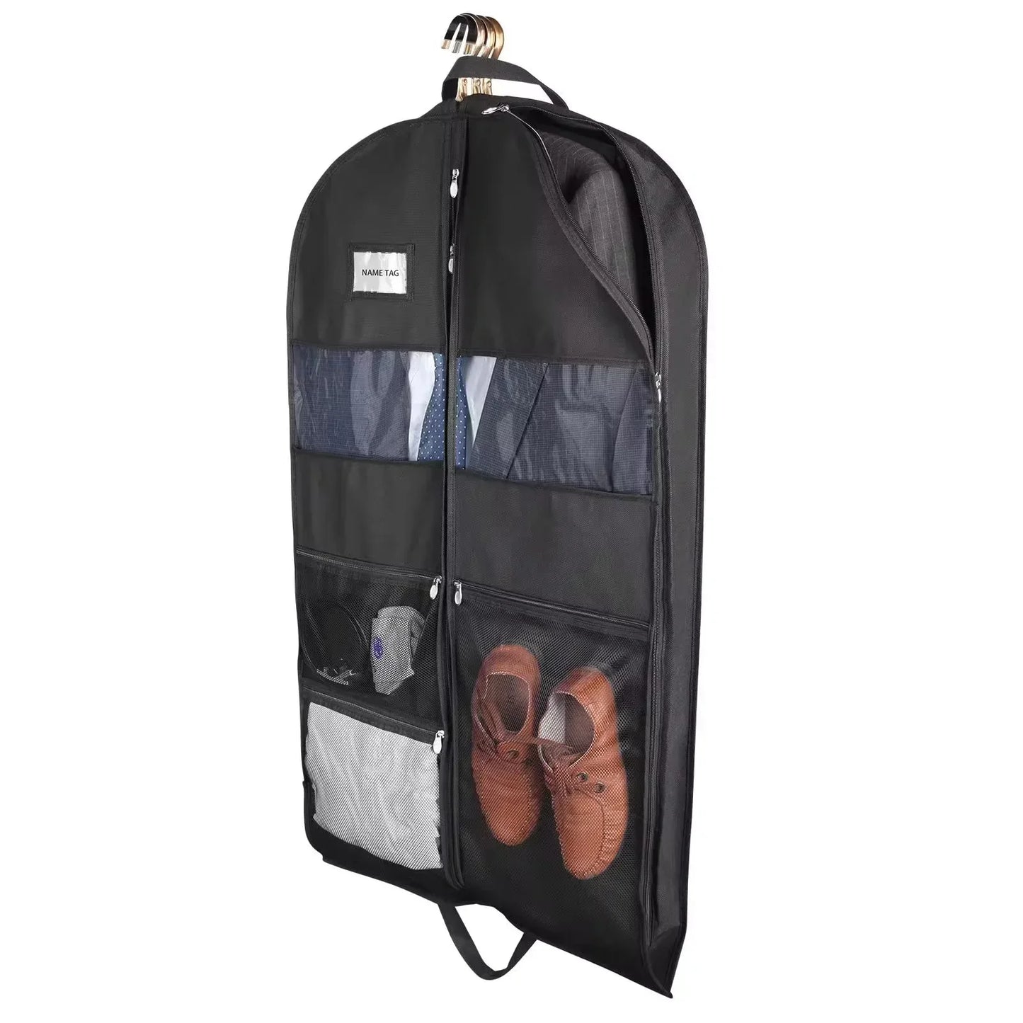 Large Travel Dress Bag with Double Zipper & Big Pockets - Halri