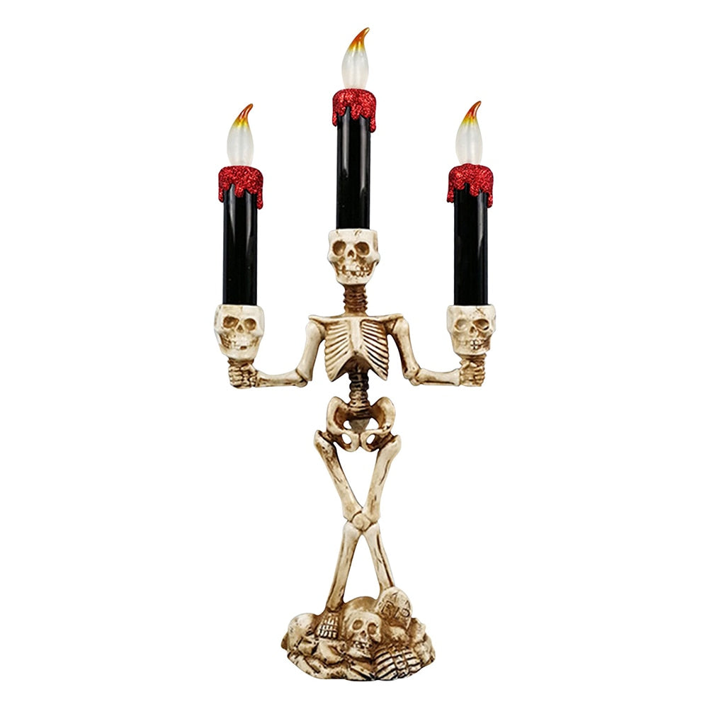 Spooky Skeleton Halloween Tea Light Candles