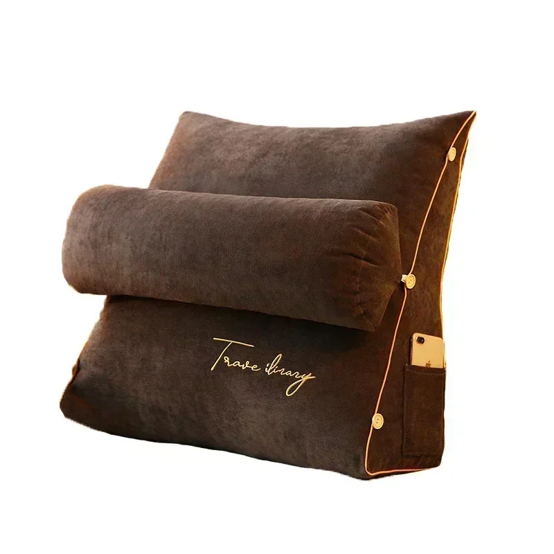 Comfortable Bed Back Pillow for Reading and TV