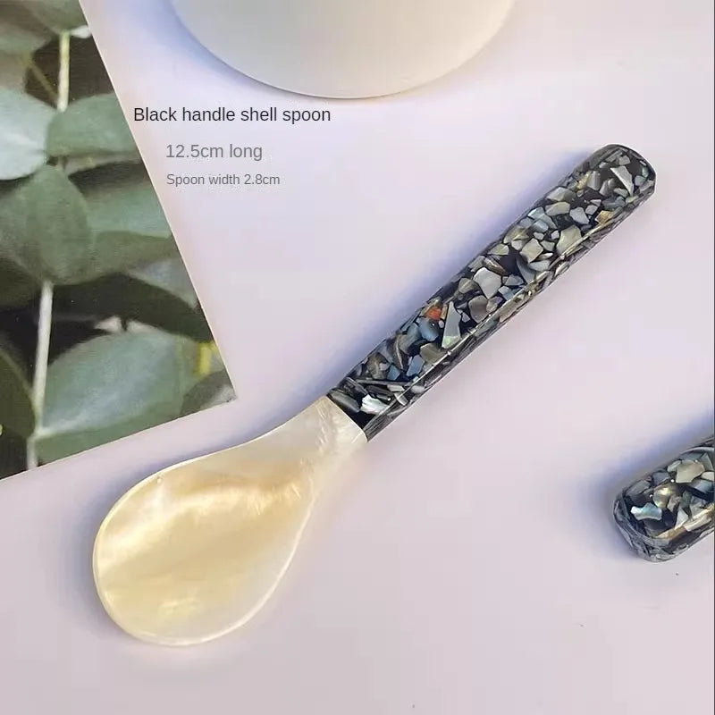 Genuine Pearl Shell Glow Snail Spoon