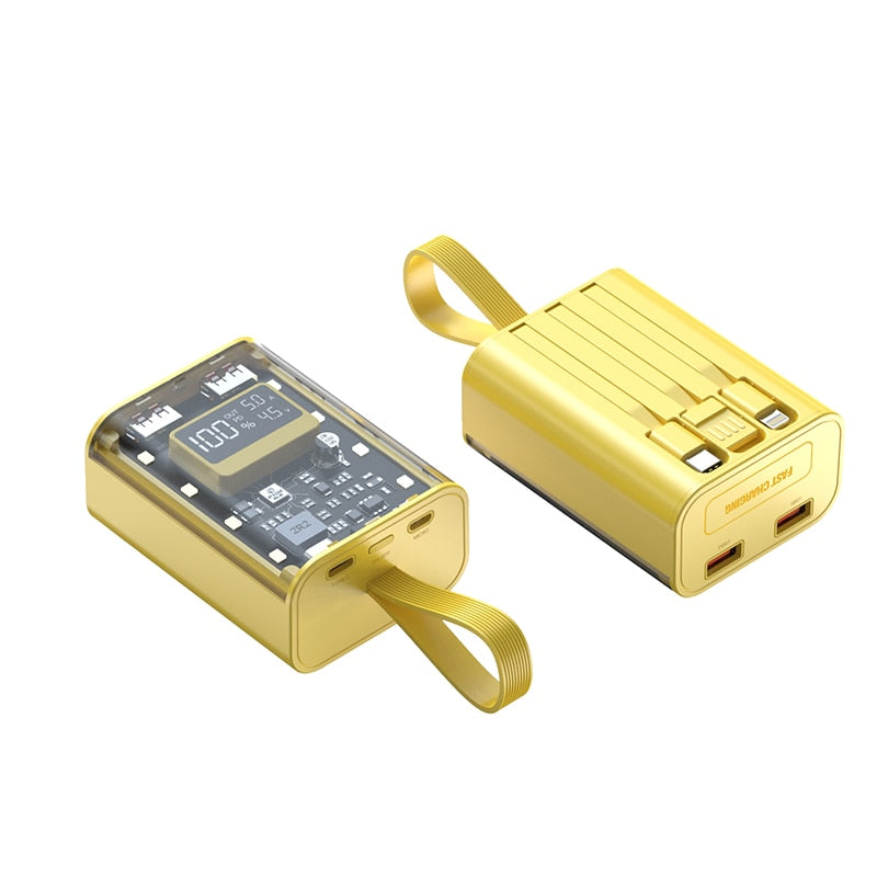 Clear Fast Portable Charging Power Bank