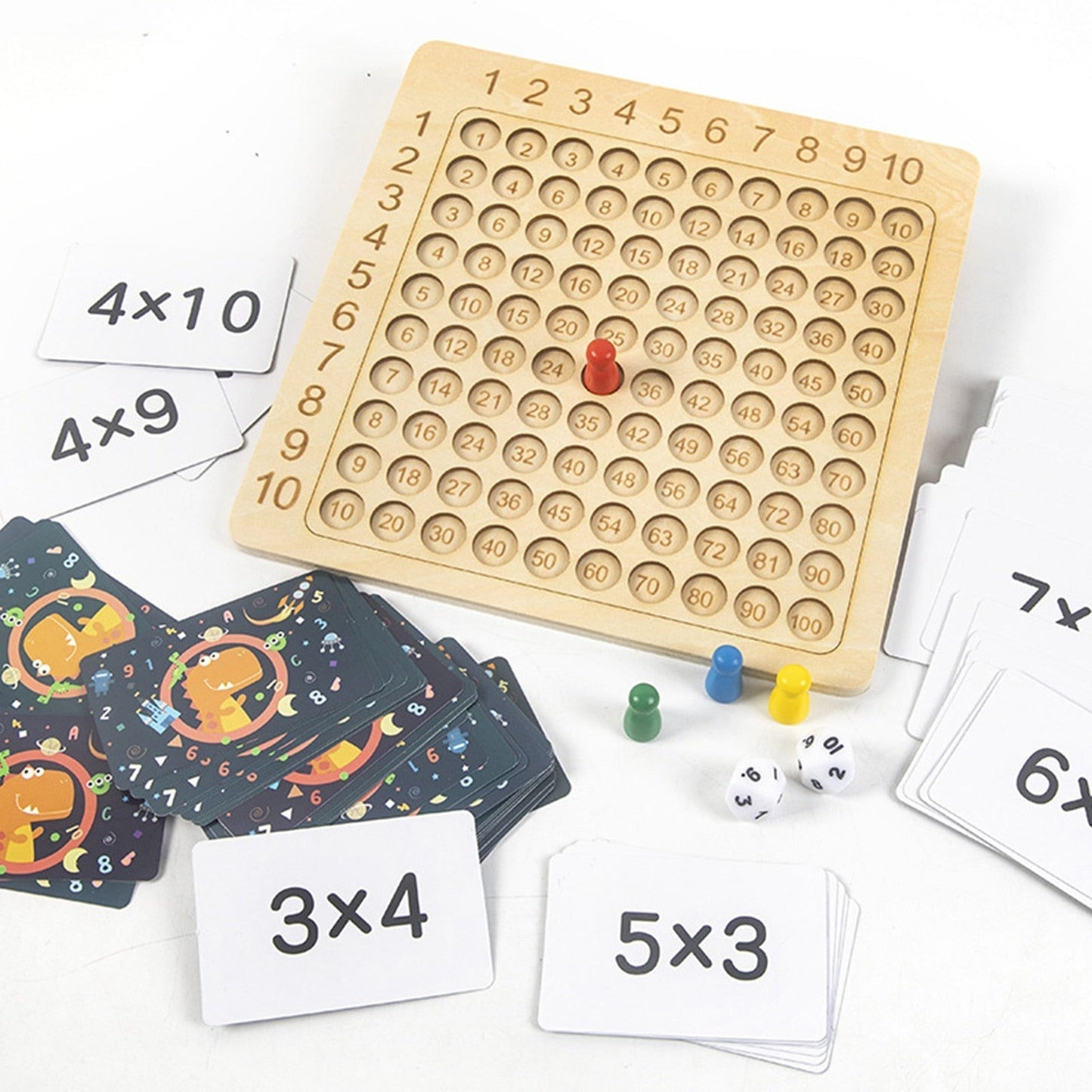 Learning Wooden Math Multiplication Board