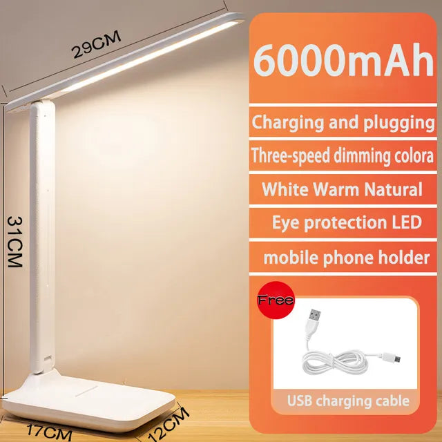 Portable Rechargeable Dimmable LED Desk Lamp - Halri