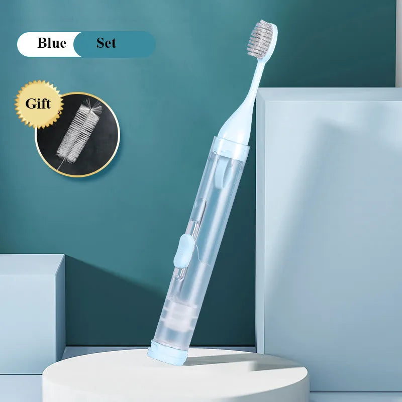 Compact Travel Toothbrush Holder Kit