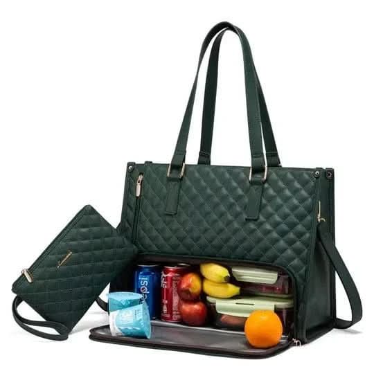 Practical Thermal Shopping Tote Bag with Insulated Pocket