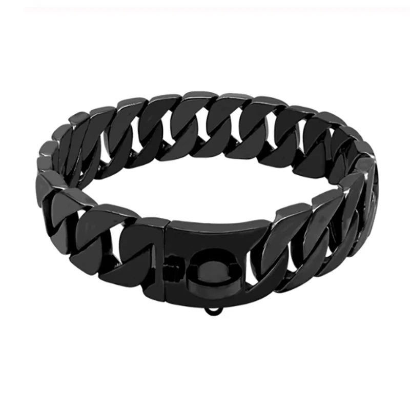 Durable Metal Dog Collar - Strong Steel Pet Collar