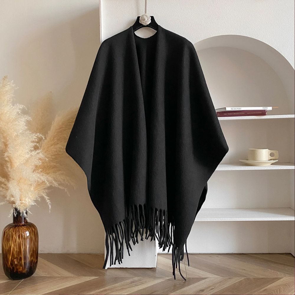 Cozy Soft Grey Wrap Shawl