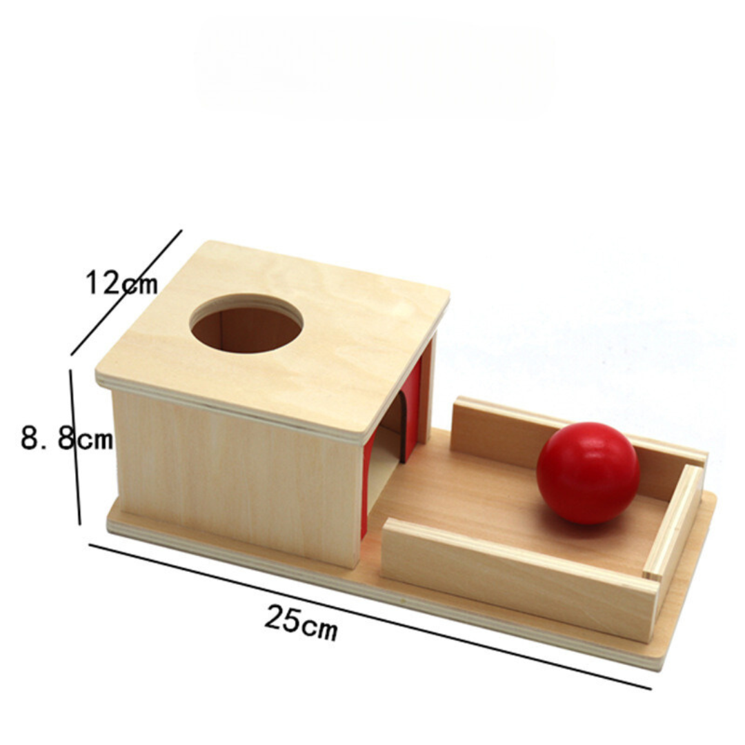 Learning Wooden Toy Box with Ball for Kids