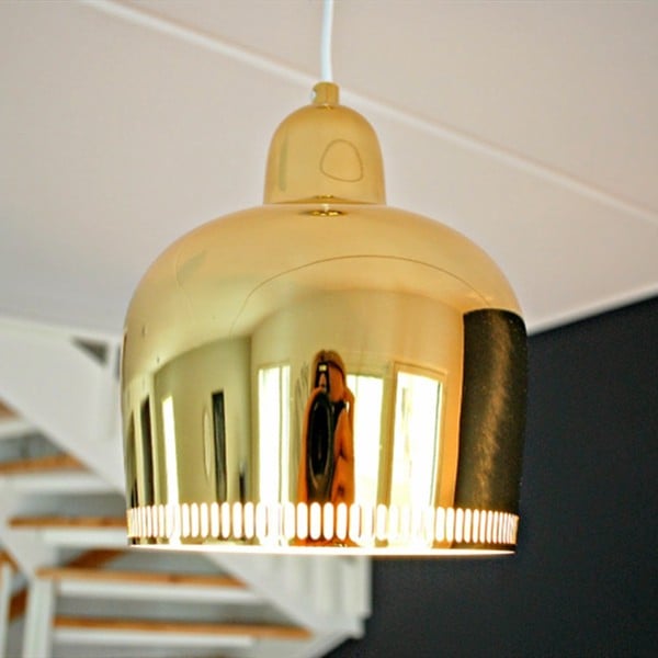 Golden Bell Brass Pendant Light