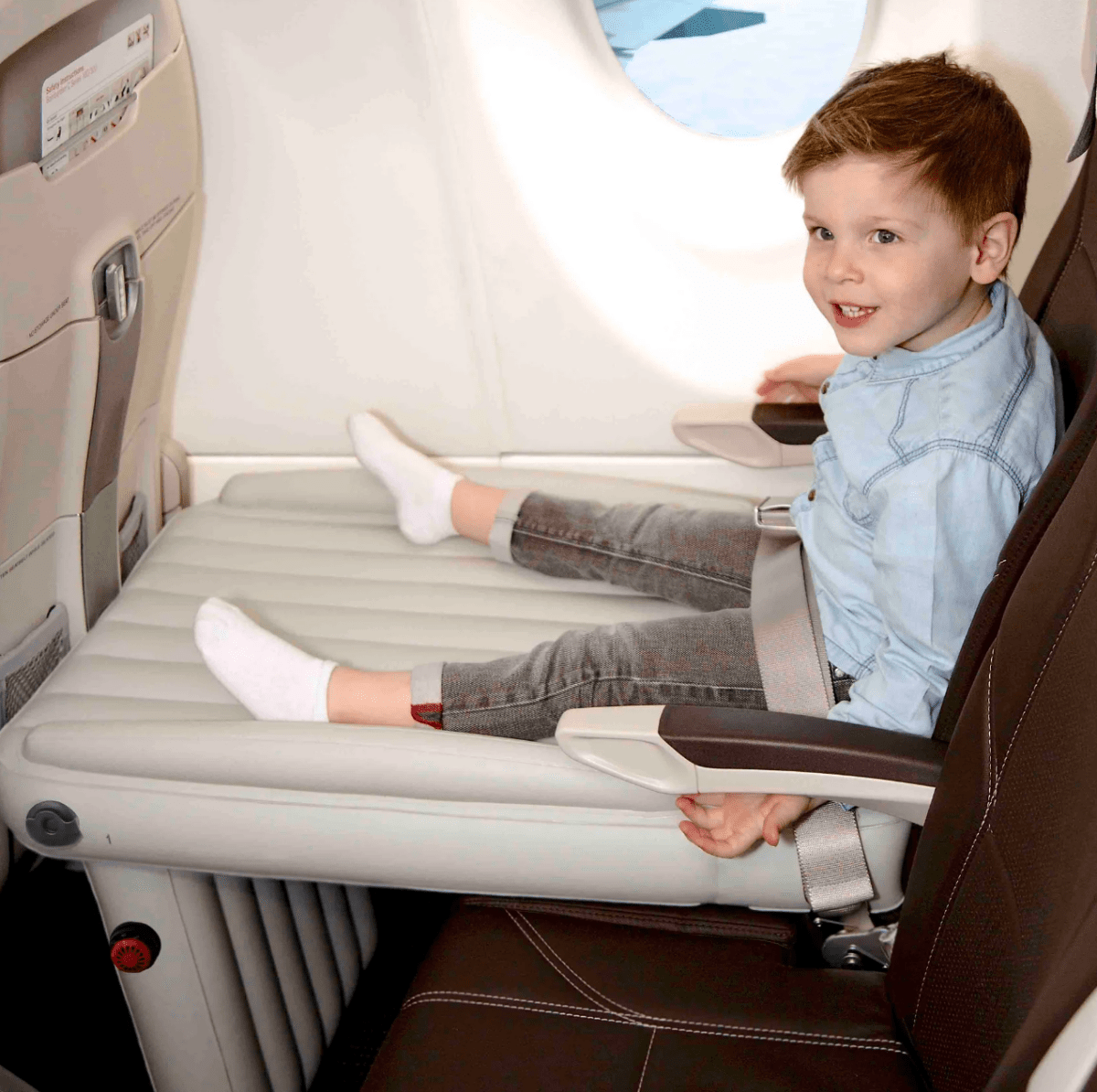 Portable Kids Airplane Bed – Inflatable Travel Mattress - Halri
