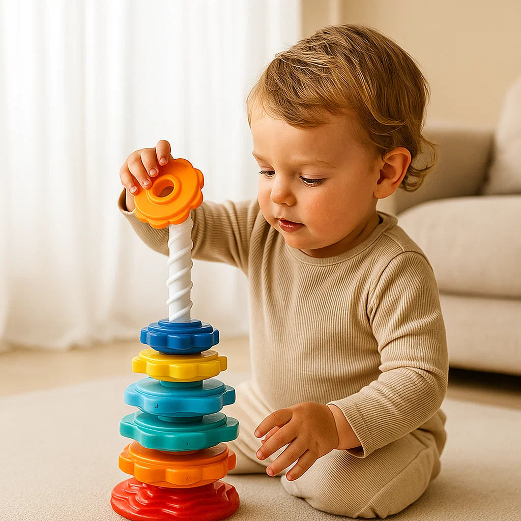 Colorful Spin Top Kids Toy Tower - Halri