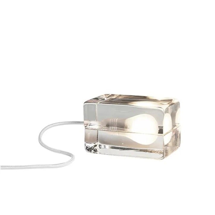 Bright Glass Desk Lamp with Clear LED Lighting