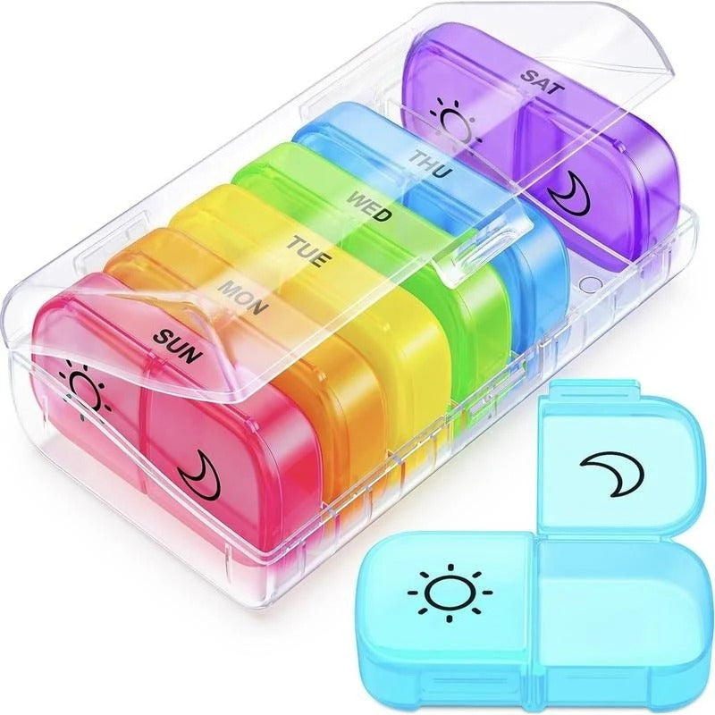 Daily Pill Box - Portable, Extra Large, BPA Free